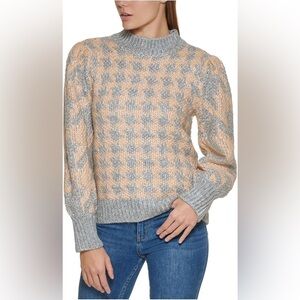 Calvin Klein Gray and Tan Sweater (large)